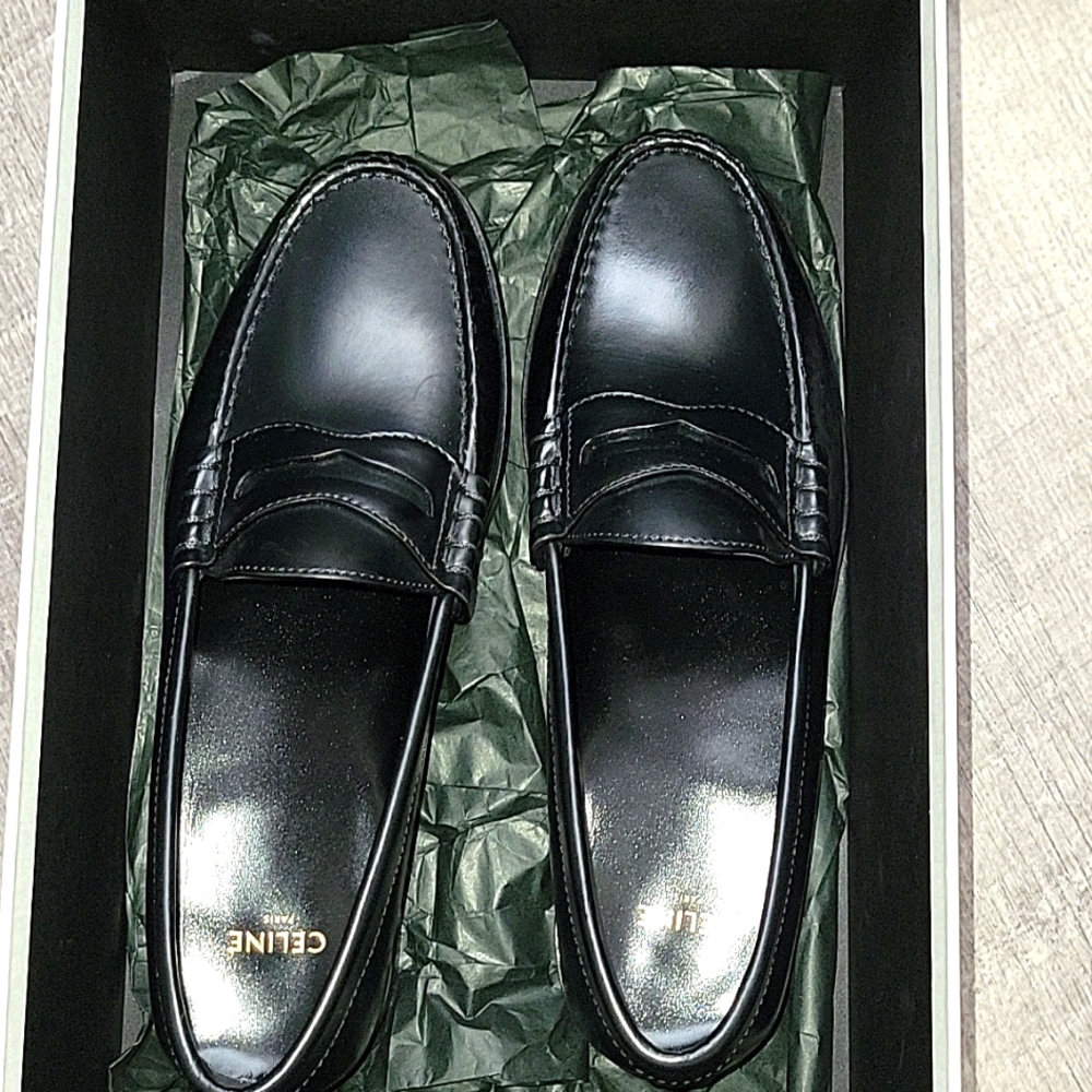 Celine Black Vivienne Loafers Size EU37.5 BNIB